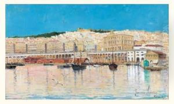 Le Port D'alger En 1894 by Francisque Noailly