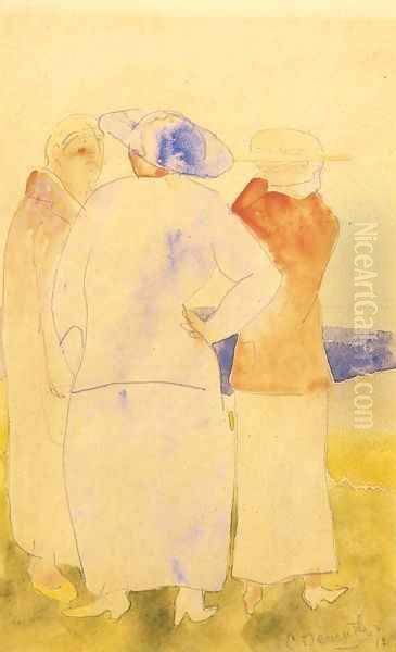 The Conversation Oil Painting by Charles Demuth