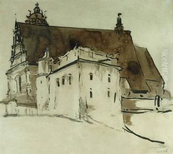 Studium Architektoniczne Oil Painting by Stanislaw Noakowski