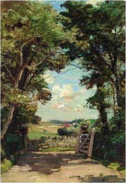 The Open Gate Oil Painting by James Campbell Noble