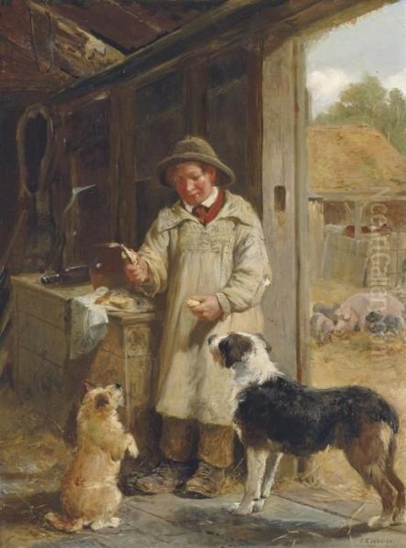 Begging For A Treat Oil Painting by John Sargent Noble