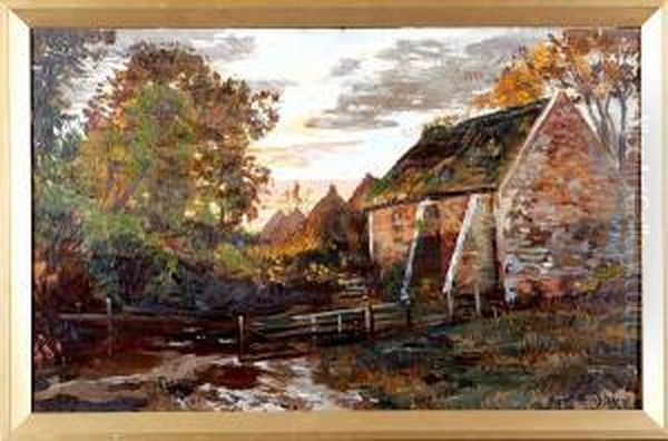 The Barn Polwarth Oil Painting by Robert Noble