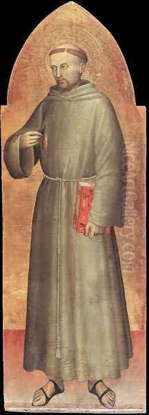 St Francis of Assisi c. 1360 Oil Painting by Giovanni Da Milano