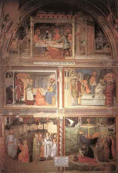 Scenes from the Life of Magdalene 1365 Oil Painting by Giovanni Da Milano