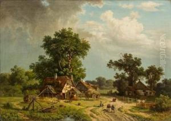 Untitled Oil Painting by Wilhelm Theodor Nocken