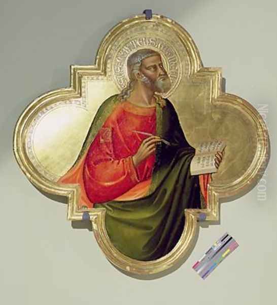 St Mark Oil Painting by Bicci Di Lorenzo