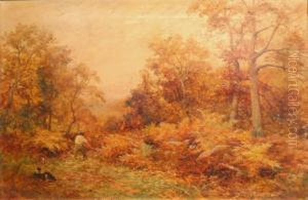 The Bracken Harvest Oil Painting by John Bates Noel