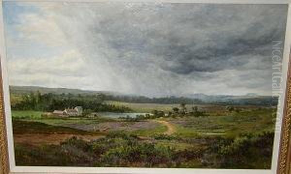 A Summer Shower, Sutton Park Oil Painting by John Bates Noel