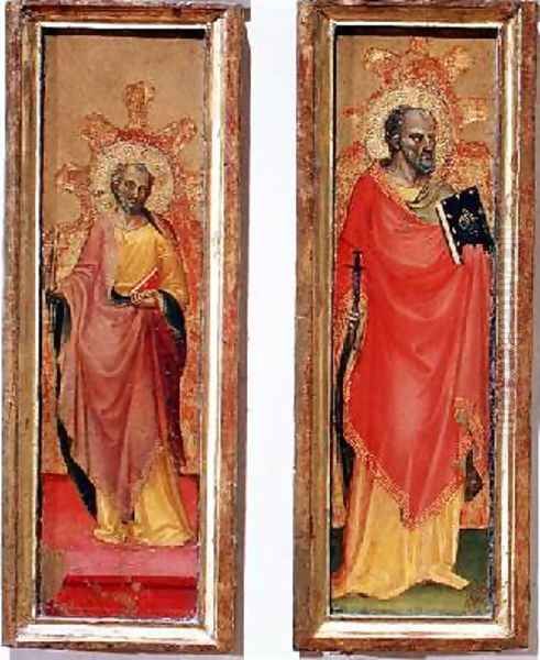 Two Holy Apostles Oil Painting by Bicci Di Lorenzo