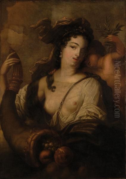 Allegoria Della Abbondanza Oil Painting by Giuseppe Nogari