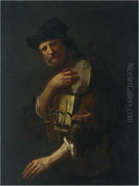 The Ratcatcher Oil Painting by Giuseppe Nogari