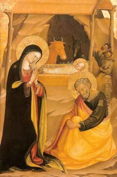 The Nativity Oil Painting by Bicci Di Lorenzo