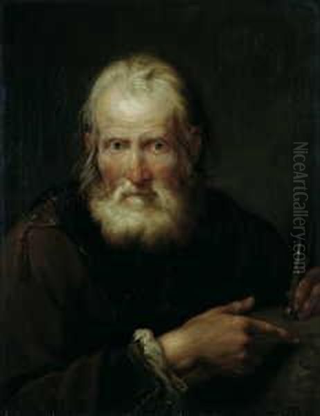 Archimedes. Oil Painting by Giuseppe Nogari