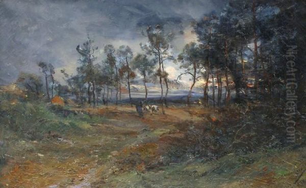 Lisiere Debois Par Temps D'orage Oil Painting by Emile Noirot