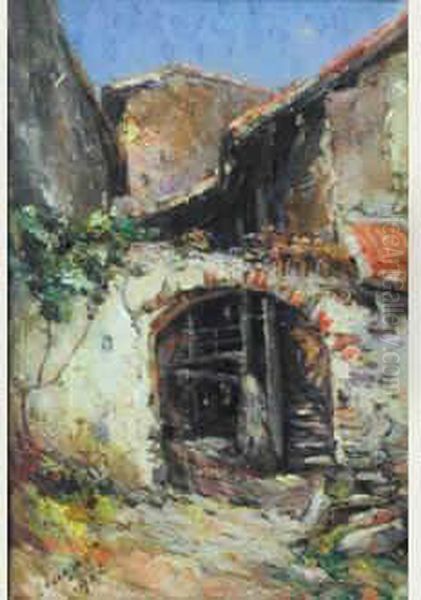 La Vieille Maison A Villiers Sur Loire Oil Painting by Emile Noirot