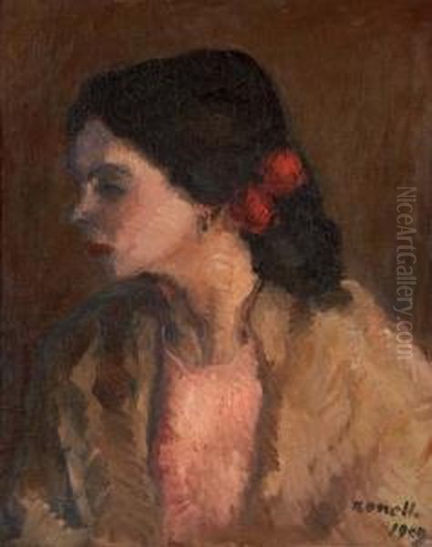 Gitana No. 8 Lola (gypsy No. 8, Lola) Oil Painting by Isidro Nonell