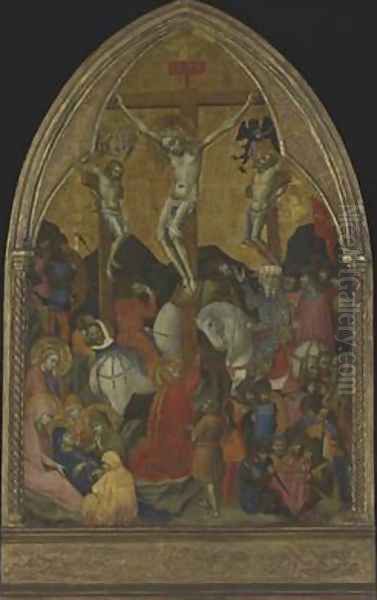 Crucifixion 1375 Oil Painting by Barnaba Da Modena