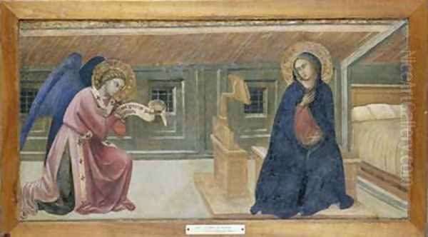 The Annunciation Oil Painting by Barnaba Da Modena