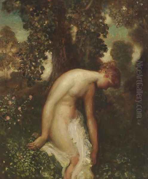 Bather Oil Painting by Arthur Bowen Davies