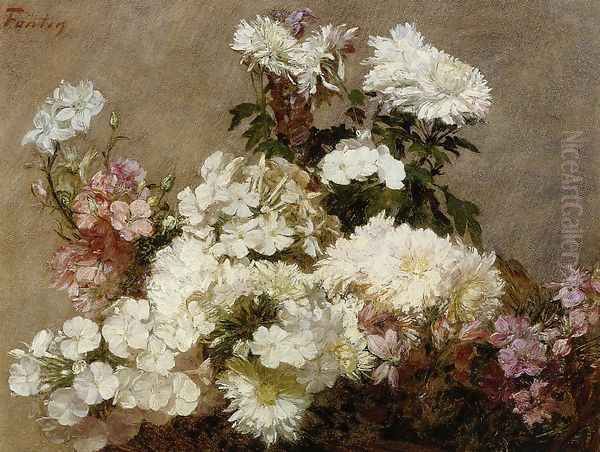 phlox Oil Painting by Joseph Rodefer DeCamp