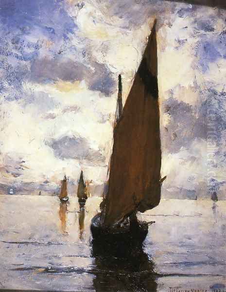 Venice (or Becalmed) Oil Painting by Joseph Rodefer DeCamp