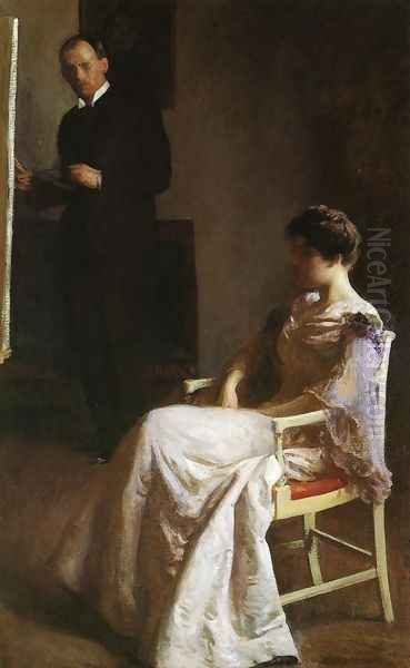 In the Studio Oil Painting by Joseph Rodefer DeCamp