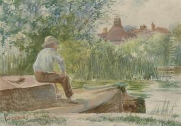 A Brief Rest Oil Painting by George Parsons Norman