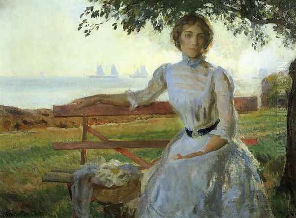 Mrs. Ernest Major Oil Painting by Joseph Rodefer DeCamp