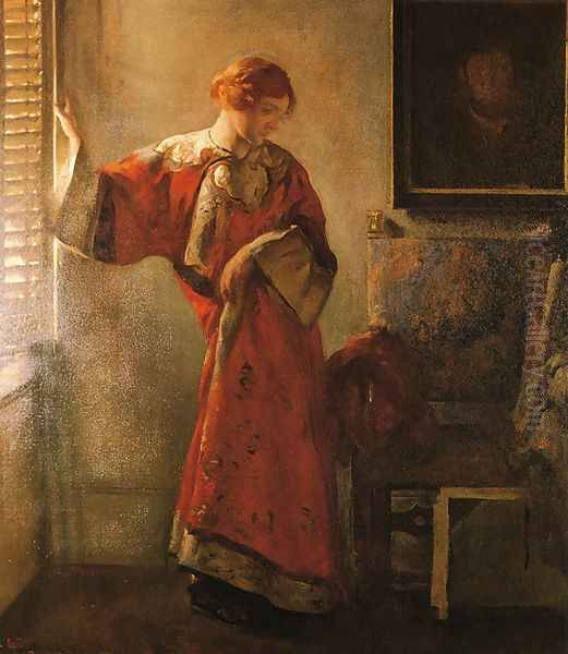 The Window Blind Oil Painting by Joseph Rodefer DeCamp