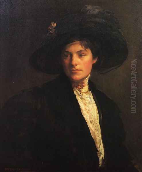 The Fur Jacket Oil Painting by Joseph Rodefer DeCamp