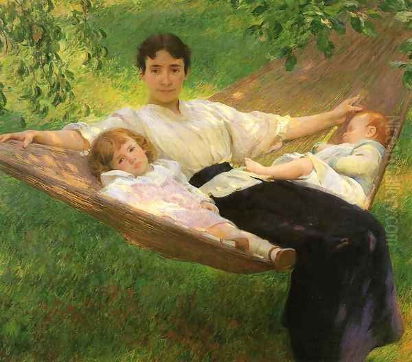 The Hammock Oil Painting by Joseph Rodefer DeCamp