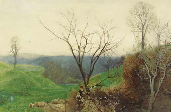 Spring Oil Painting by John William North