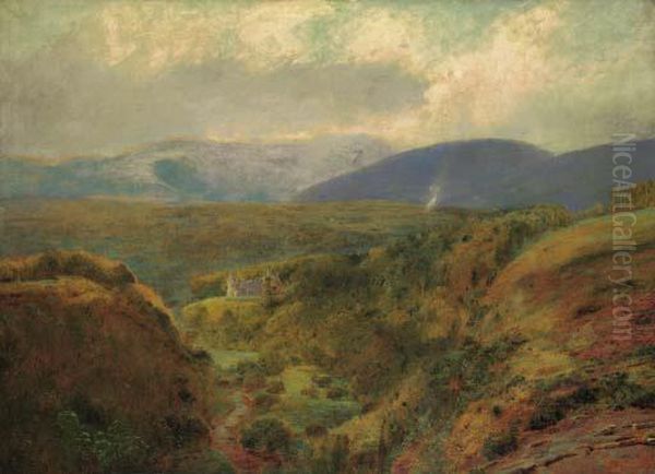 Among The Galtees: Galtee Castle, County Cork, Ireland Oil Painting by John William North