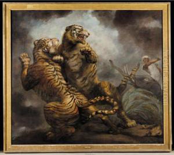 Tiger Hunting Oil Painting by James Northcote