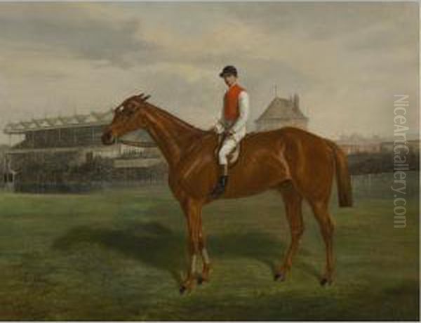 Lord Falmouth's Galliard, Winner Of The 2,000 Guineas At Newmarket, April 1883 Oil Painting by Benjamin Cam Norton