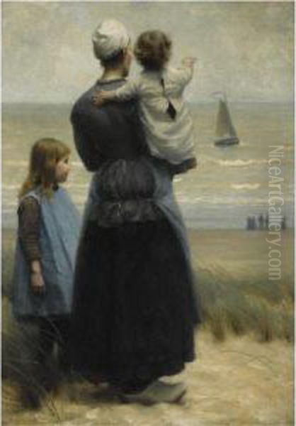 Looking Out To Sea Oil Painting by William Edward Norton