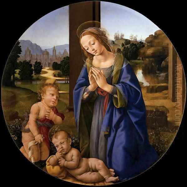 Adoration of the Child Oil Painting by Lorenzo Di Credi