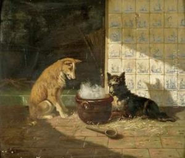 Les Chiens Oil Painting by Emmanuel Noterman