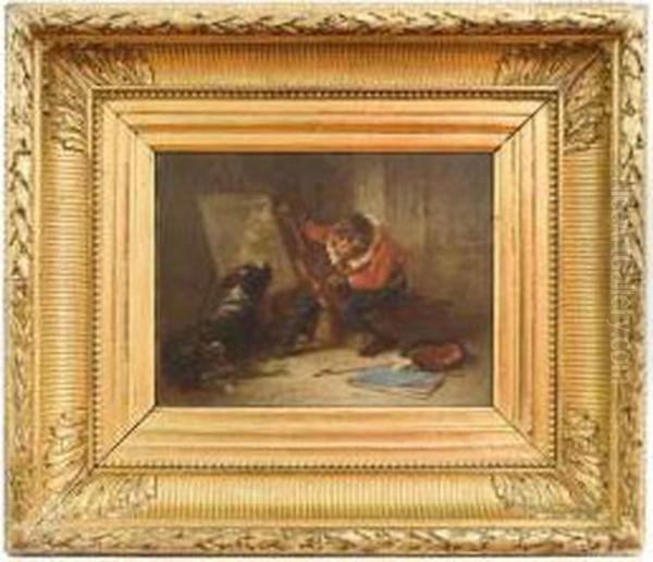 Le Singe Violoniste Oil Painting by Zacharias Noterman