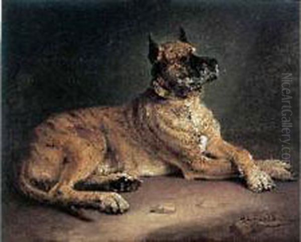 Le Dogue Allemand Oil Painting by Zacharias Noterman