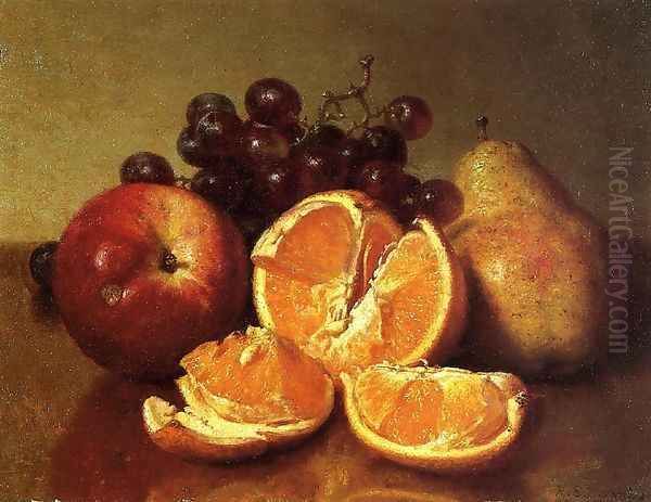 Still Life of Fruit Oil Painting by Robert Spear Dunning