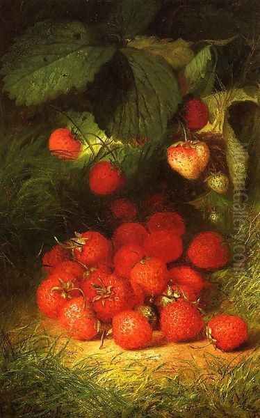 Strawberries Oil Painting by Robert Spear Dunning