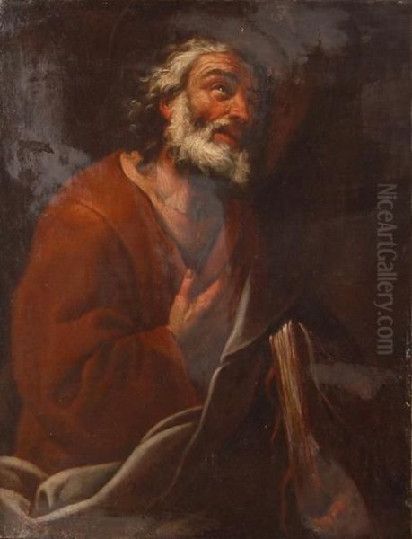 Evangelista Oil Painting by Pietro Novelli Il Monrealese