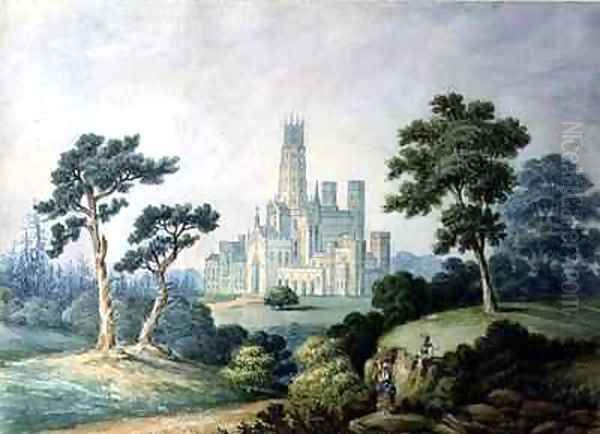 Fonthill Abbey Oil Painting by Francis Danby