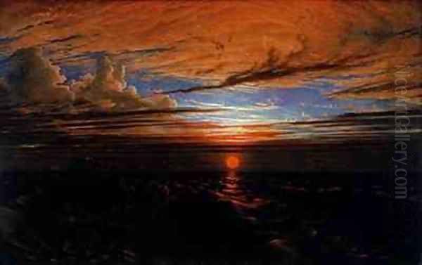 Sunset at Sea after a Storm Oil Painting by Francis Danby