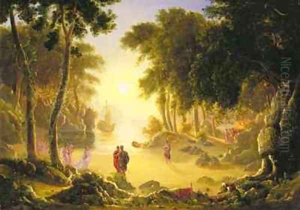 The Enchanted Island Oil Painting by Francis Danby