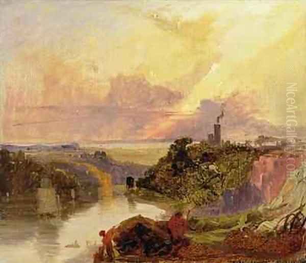 The Avon Gorge at Sunset Oil Painting by Francis Danby