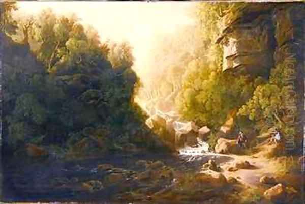 The Mountain Torrent Oil Painting by Francis Danby