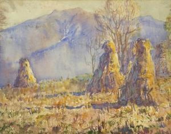 Vermont Mountain Landscape. Oil Painting by George Loftus Noyes