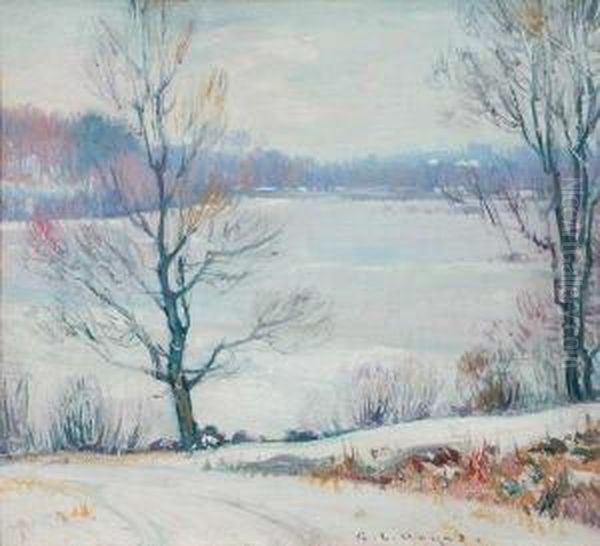 ''winter Landscape Millis Oil Painting by George Loftus Noyes